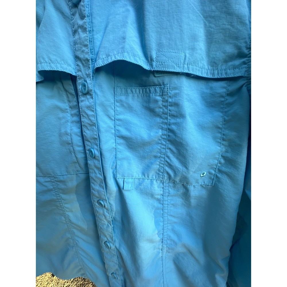 World Wide Sportsman Fishing Shirt Womens Small Vented Button Up - Picture 4 of 11
